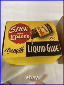 - LePage's Wood Glue NOS With Oringinal Store Display RARE With 12 Bottles Glue