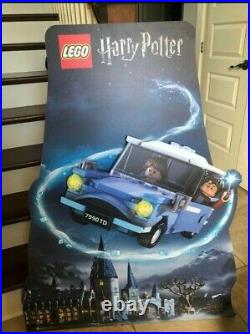 Lego Harry Potter Promotional Cardboard Store Display RARE Hogwarts Flying Ford
