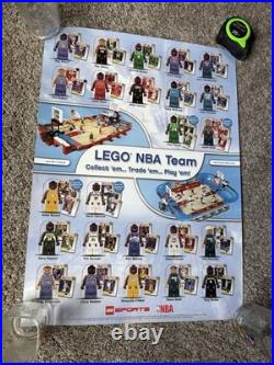 Lego Nba Basketball 2003 Rare Promotional Store Display Poster Sign Kobe Bryant