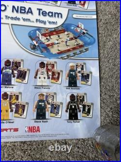 Lego Nba Basketball 2003 Rare Promotional Store Display Poster Sign Kobe Bryant