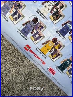 Lego Nba Basketball 2003 Rare Promotional Store Display Poster Sign Kobe Bryant