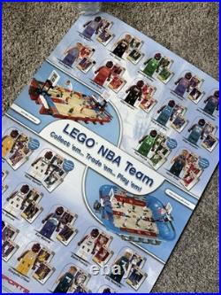 Lego Nba Basketball 2003 Rare Promotional Store Display Poster Sign Kobe Bryant