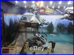 Lego Star Wars lighted store display case 75043 AT-AP, 75042 Droid Gunship. Rare