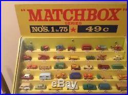 Lesney Matchbox Collection with Rare 1958 Wood Store Display/Vintage Series #1-75