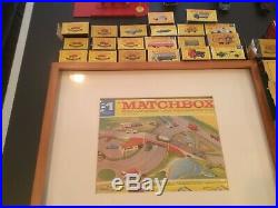 Lesney Matchbox Collection with Rare 1958 Wood Store Display/Vintage Series #1-75