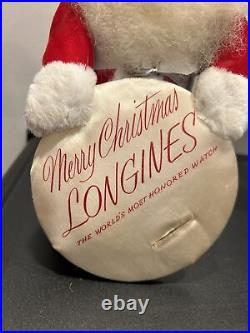 Longines Wittnauer Santa Display Vintage Rare Merry Christmas Worlds Watch