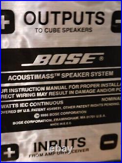 Lucite Store Display Bose Acoustimass Speaker System SE-5 Transparent RARE