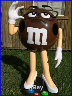 M&M Candy Store Display RARE IN BOX Brown Chocolate withglasses