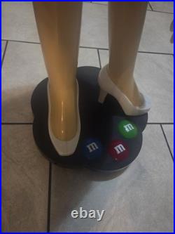 M&M Ms Brown Character Candy Store Display Stand Up Rack Glasses Rare High M&M Ms Brown Character Candy Store Display Stand Up Rack Glasses Rare High