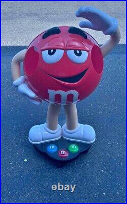 M&M Red Candy Character 36 Life Size Figure Store Display On Wheels RARE