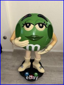 M&M store display green 41 tall Rare Collectible Vintage Store Display See Pics