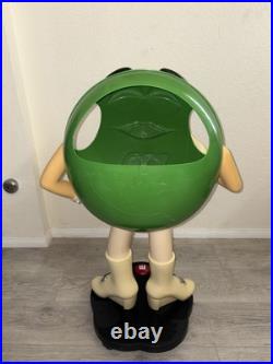 M&M store display green 41 tall Rare Collectible Vintage Store Display See Pics