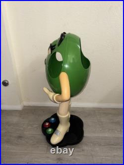M&M store display green 41 tall Rare Collectible Vintage Store Display See Pics