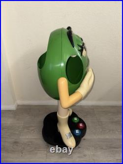 M&M store display green 41 tall Rare Collectible Vintage Store Display See Pics