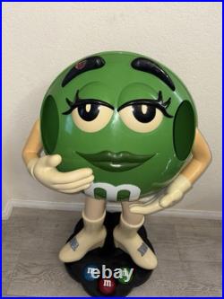 M&M store display green 41 tall Rare Collectible Vintage Store Display See Pics