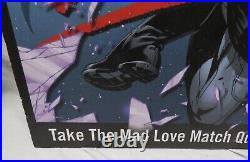 MAD LOVE Batman Catwoman Hot Topic Store Display Sign Foam Board 24x16 RARE