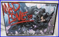 MAD LOVE Batman Catwoman Hot Topic Store Display Sign Foam Board 24x16 RARE