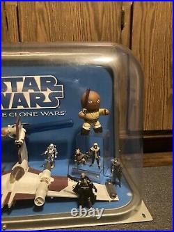 MASSIVE RARE Star Wars The Clone Wars Toy Retail Store Display Showcase