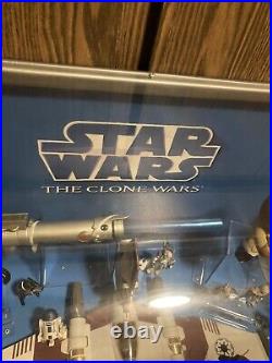 MASSIVE RARE Star Wars The Clone Wars Toy Retail Store Display Showcase