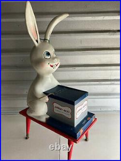 MEGA RARE 1950s Jumping Jacks Shoes Magic Rabbit Store Sign Display Advertising