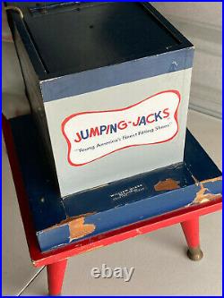 MEGA RARE 1950s Jumping Jacks Shoes Magic Rabbit Store Sign Display Advertising