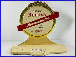 MEGA RARE 1960's Bulova Ambassador 17 Jewels Watch Advertising Store Display
