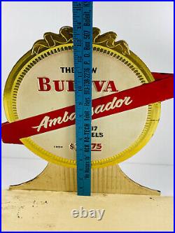 MEGA RARE 1960's Bulova Ambassador 17 Jewels Watch Advertising Store Display