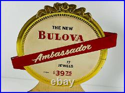 MEGA RARE 1960's Bulova Ambassador 17 Jewels Watch Advertising Store Display