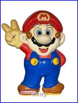 MEGA RARE 90s Nintendo Super Mario Best Buy Video Game Store Display Sign NES