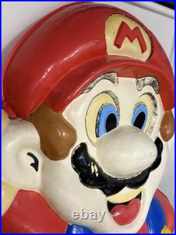 MEGA RARE 90s Nintendo Super Mario Best Buy Video Game Store Display Sign NES