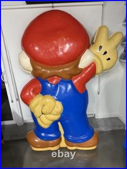MEGA RARE 90s Nintendo Super Mario Best Buy Video Game Store Display Sign NES