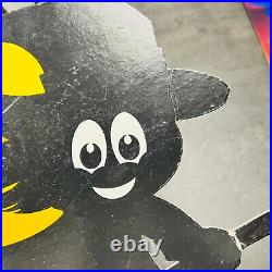 MEGA RARE Halloween Hanging Witch Broom McDonald Store Display Advertising Sign