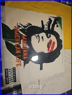 Madonna American Life Promo Record Store Window Light Cling Display RARE 36