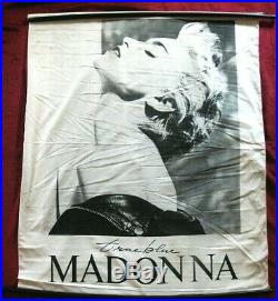 Madonna MEGA RARE 1986 TRUE BLUE Herb Ritts PROMO Big CLOTH STORE BANNER POSTER