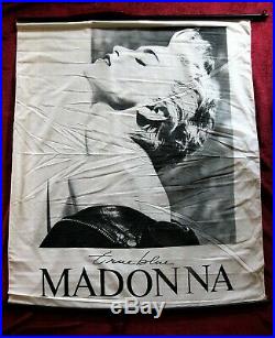 Madonna MEGA RARE 1986 TRUE BLUE Herb Ritts PROMO Big CLOTH STORE BANNER POSTER