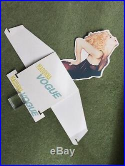 Madonna Vogue Rare 1990 Uk Official Warners In Store Die Cut 3d Counter Display