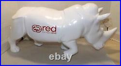 Marc Ecko Store Display White Rhino Collectible 24x12 Very Rare Red Font