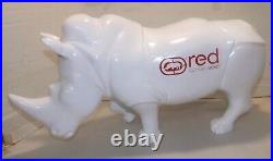 Marc Ecko Store Display White Rhino Collectible 24x12 Very Rare Red Font
