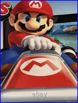 Mario Kart Play Inside Mario's World 3D Store Display Promo Sign MEGA RARE