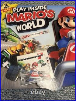 Mario Kart Play Inside Mario's World 3D Store Display Promo Sign MEGA RARE Mario Kart Play Inside Mario's World 3D Store Display Promo Sign MEGA RARE