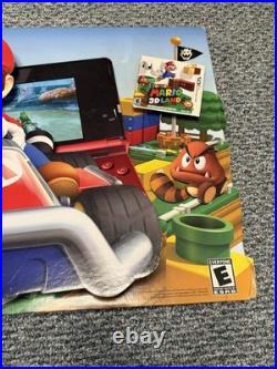 Mario Kart Play Inside Mario's World 3D Store Display Promo Sign MEGA RARE