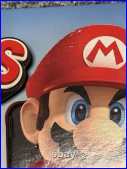 Mario Kart Play Inside Mario's World 3D Store Display Promo Sign MEGA RARE