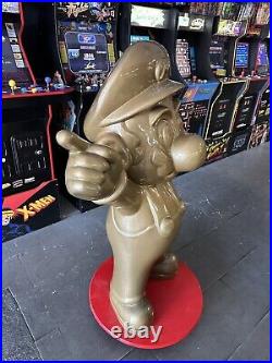 Mario Life Size Statue Store Display Authentic Nintendo vintage 90s RARE signage