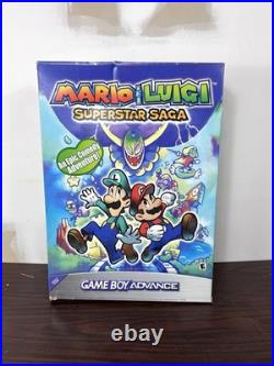 Mario & Luigi Superstar Saga GBA Original Store Display Rare Big Box Nintendo