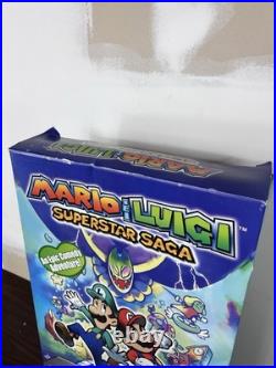 Mario & Luigi Superstar Saga GBA Original Store Display Rare Big Box Nintendo