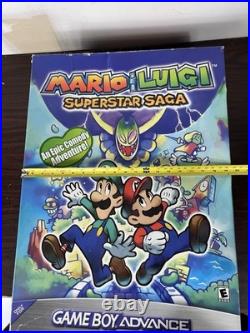 Mario & Luigi Superstar Saga GBA Original Store Display Rare Big Box Nintendo