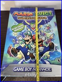 Mario & Luigi Superstar Saga GBA Original Store Display Rare Big Box Nintendo