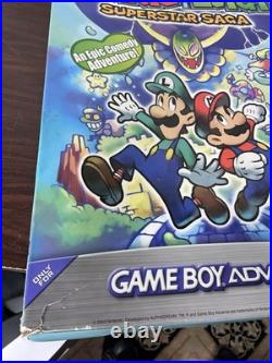 Mario & Luigi Superstar Saga GBA Original Store Display Rare Big Box Nintendo