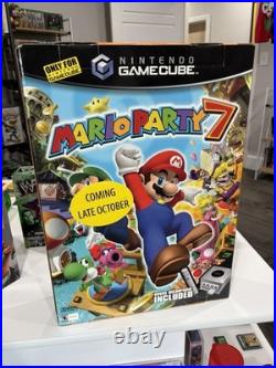 Mario Party 7 (Nintendo GameCube) Store Display Promo Standee RARE