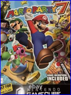 Mario Party 7 Nintendo Gamecube Promo Store Display Banner Rare